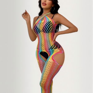Jacquard sexy colorful bodycon lingerie
