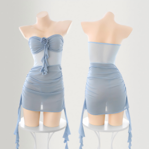 Detachable 3D Rose Bodycon Dress