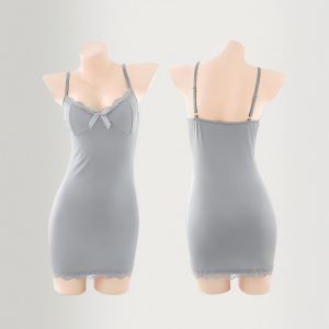 Hot girl lace nightgown