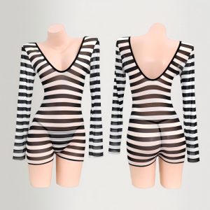 Prison Carnival Striped Instructor Uniform