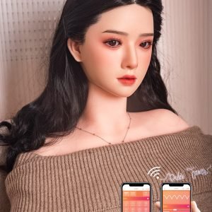 RIDMII 163cm Unique Design Muncey Asian Medium Boobs App-Controleld Sex Doll Silicone Head TPE Body Love Doll