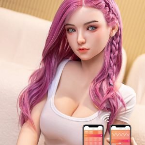 RIDMII Jacintha 160cm 58 Head B-cup App-Controlled Sex Doll Rosy Red Hair Young Girl Realistic Love Doll