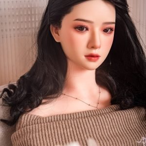 US Stock - RIDMII 163cm Unique Design Muncey Asian Medium Boobs Sex Doll Silicone Head TPE Body Long Black Hair Love Doll
